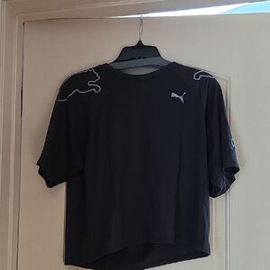 Puma Charcoal Tee with White Accents